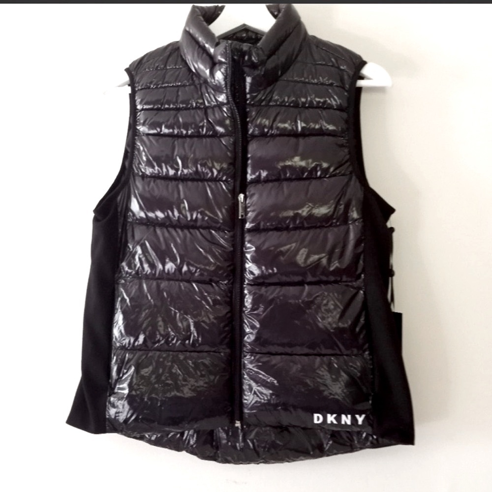 DKNY Shiny Puffer Vest